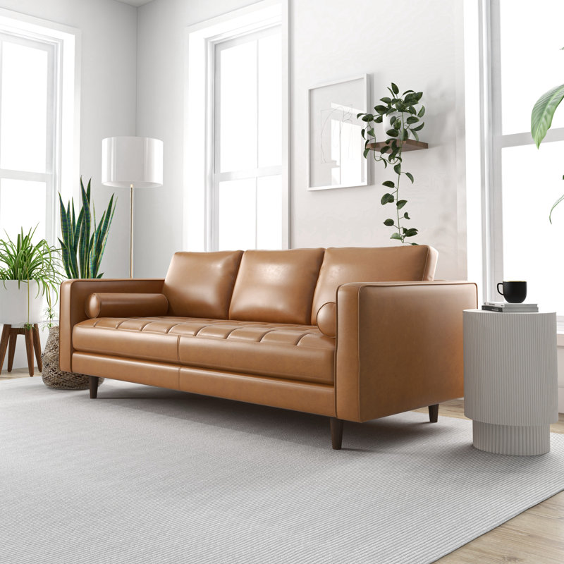 Lilla 87" Genuine Leather Sofa