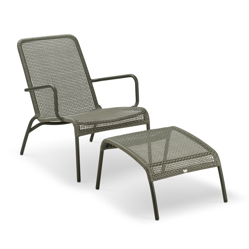 Méridienne d'extérieur en aluminium thermolaqué Behm, Moss