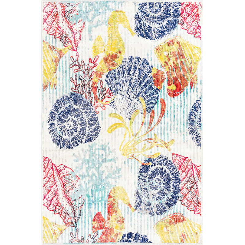 Tapis à imprimé animal Oquawka, Rectangle 6 pi x 9 pi