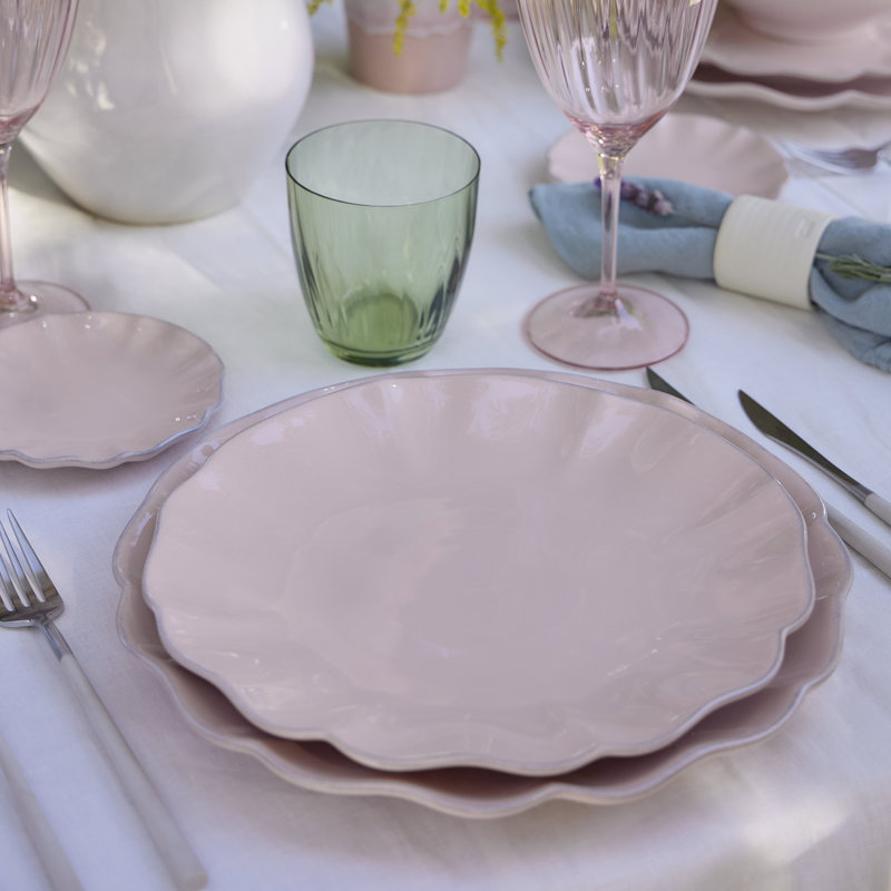 Rosa Handmade Stoneware Dinner Plate