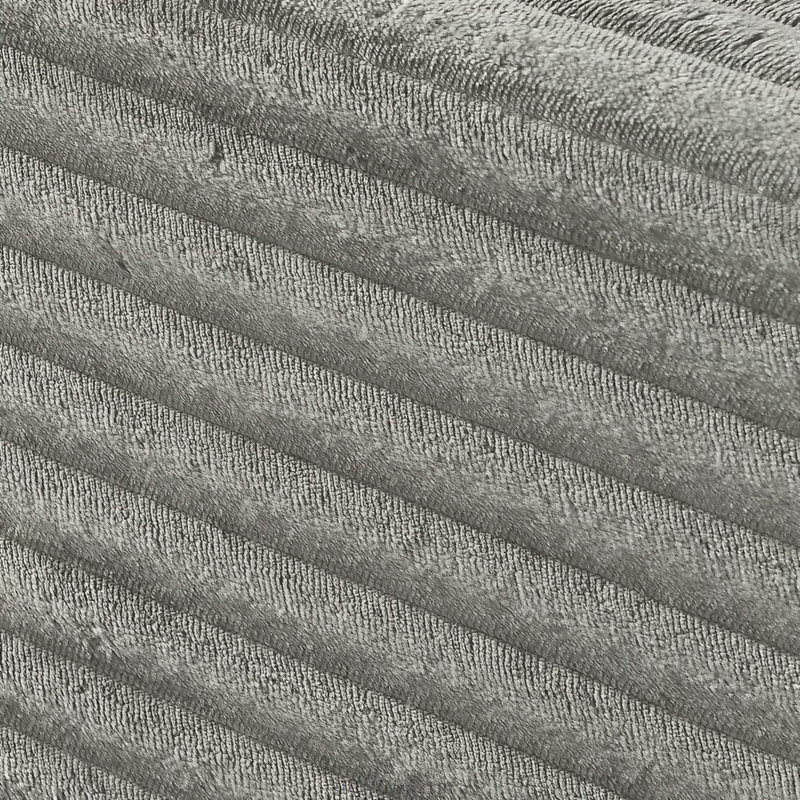 Structure de lit tapissier en velours avec tête de lit courbée, bois massif, sans sommier tapissier, gris, Gris foncé
