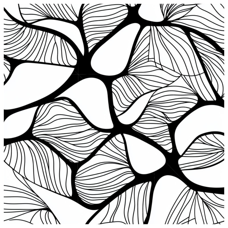 Tapisserie murale abstraite - art mural, H 104 po x 88 avec 4 œillets