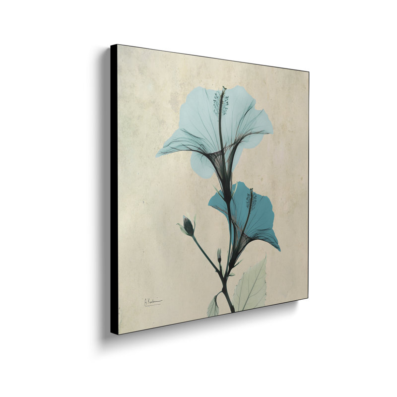 Impression sur toile, "Hibiscus Blue" par Albert Koetsier