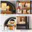 5-Tier Arched Display Cabinet with Glass Doors and RGB Lights for Trophy, Collectibles-242799217