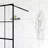 34X72" Shower Screen, Black Frame, Tempered Glass, Easy Assembly Instructions Walk-In Screen 34X72, Black, Firm Installation