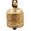Cloche suspendue en fer D5.5X7.5 ", décorations suspendues pour décorations de fêtes, ensemble de 4
