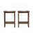 Outdoor Acacia Wood Counter Height Barstool, Set Of 2, Mahogany Brown Finish