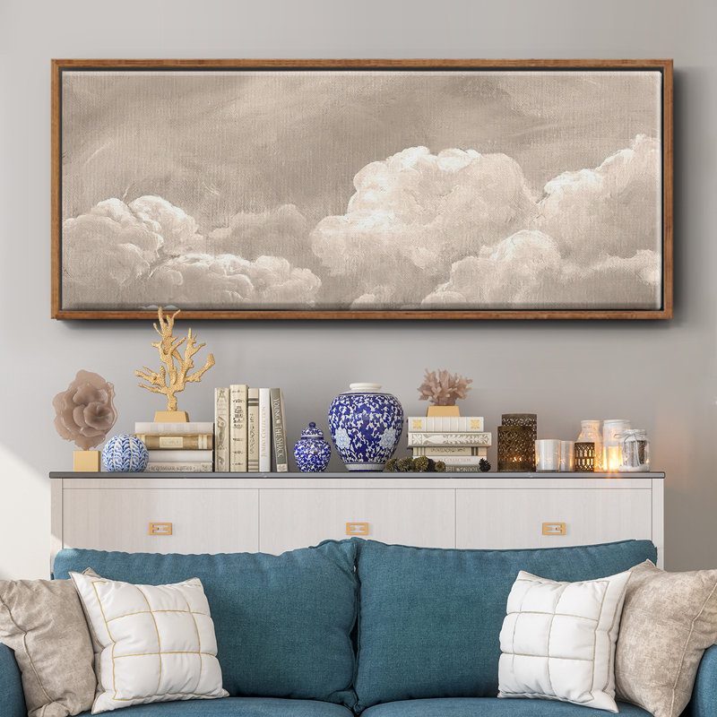 «Painted Clouds I», toile encadrée, H 12 po x l 30 po