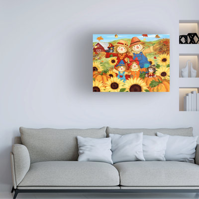 Bolog MAKIKO Scarecrow Family Canvas Art
