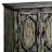 Rustic Gray Finish Console Cabinet