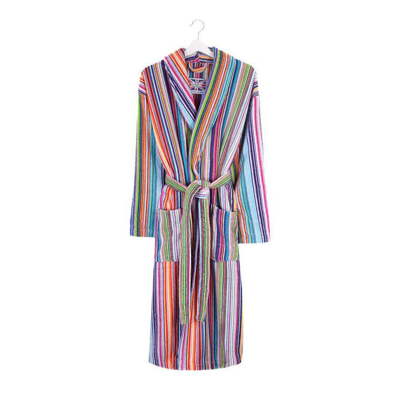 100% Standard Cotton Mid-Calf Bathrobe with Pockets, XL