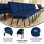 Chaise d'église empilable en tissu 18,5 po Rayleigh-510659391