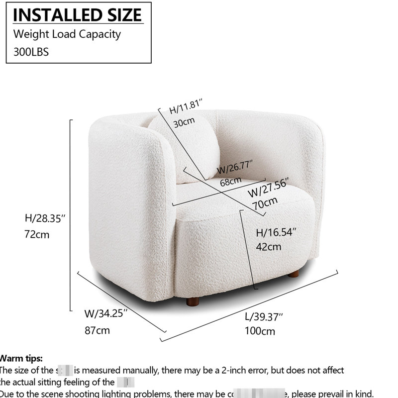 Fauteuil 2 pièces Boucle
