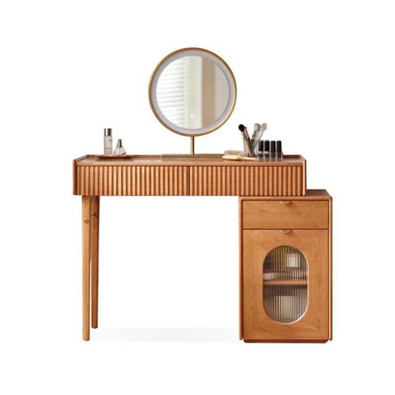 Makeup Vanity with Light mirror,3 drawers