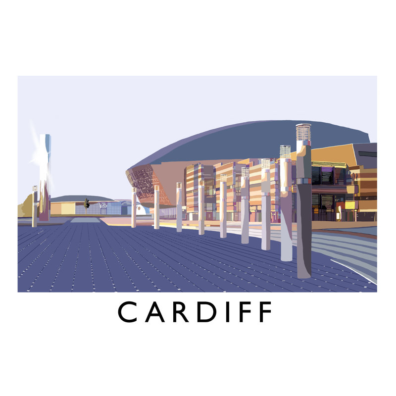 Cardiff 1 by Richard O'Neil - Print, 30 cm H x 40 cm W x 1 cm D, Unframed
