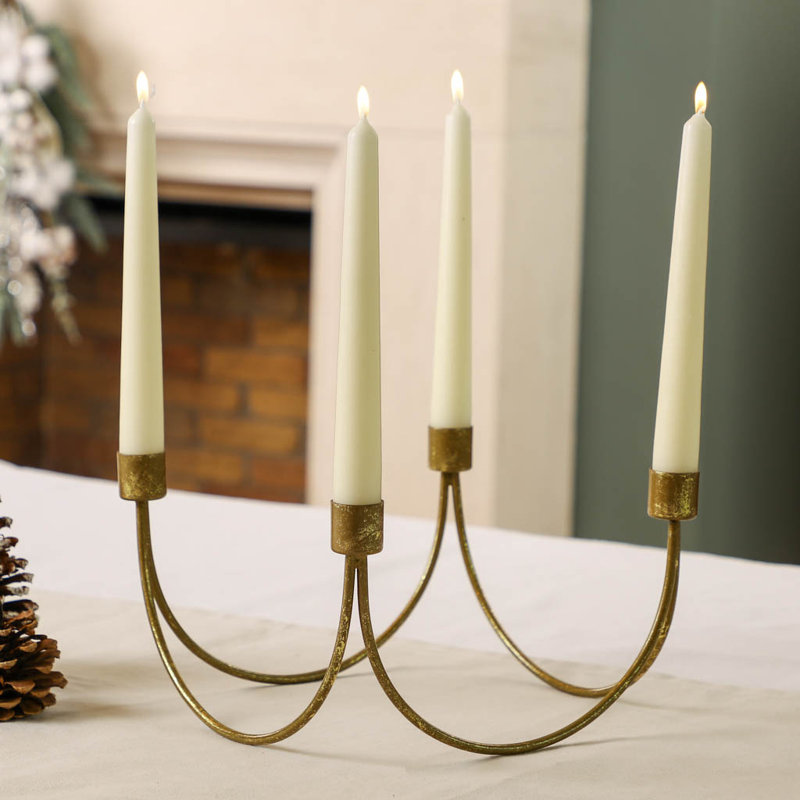 Metal Tabletop Candelabra