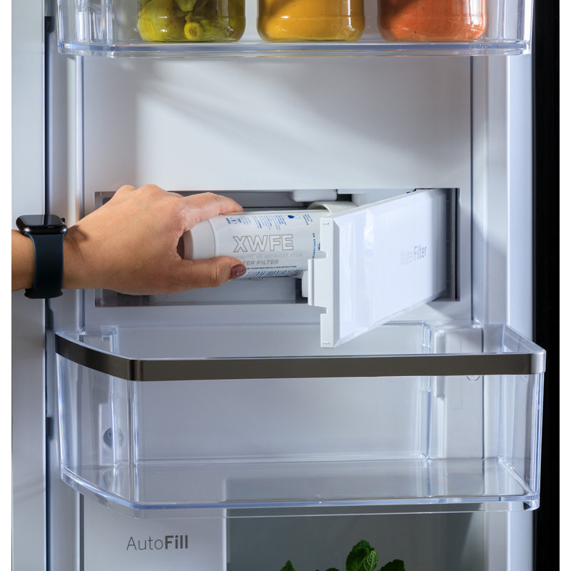 Ge Profile Series Energy Star® 28.7 Cu. Ft. Smart Fingerprint Resistant 4-Door French-Door Refrigerator With Dual-Dispense Autofill Pitcher