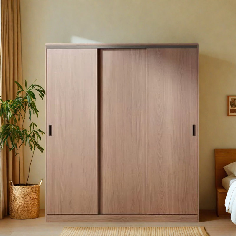 Garde-robe simple noyer classique, H 83 po x l 71 po x P 24 po