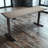 Skyscraper Electric Height Adjustable Standing Desk, Dual Motor and Digital Control with Memory, 72x24, Charcoal Strand Top with Black Frame-765077068-765077067