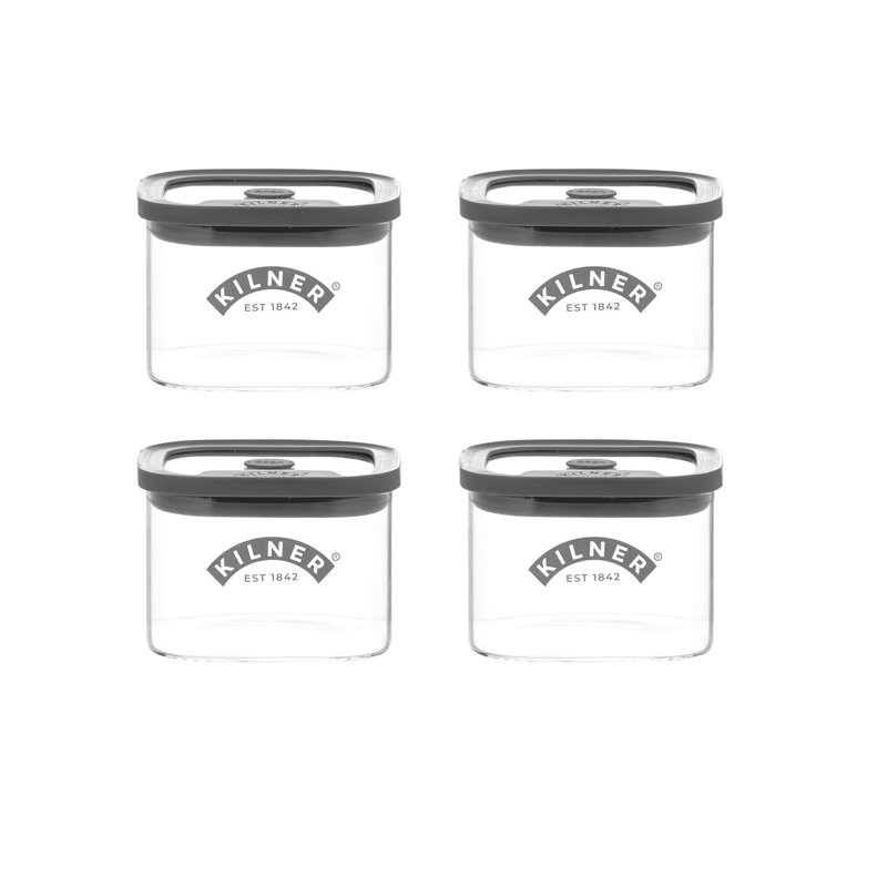 Kilner Fresh Storage Square Jar 0.5L, 4