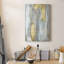 «Textured Neutrals & Gold I», reproduction sur toile tendue-374439089