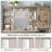 Farmhouse  Vanity Desk With Charging Station And Sliding Mirror  & Lights  Vanity Desk With Large Storage  Makeup Vanity For Bedroom-1328366216