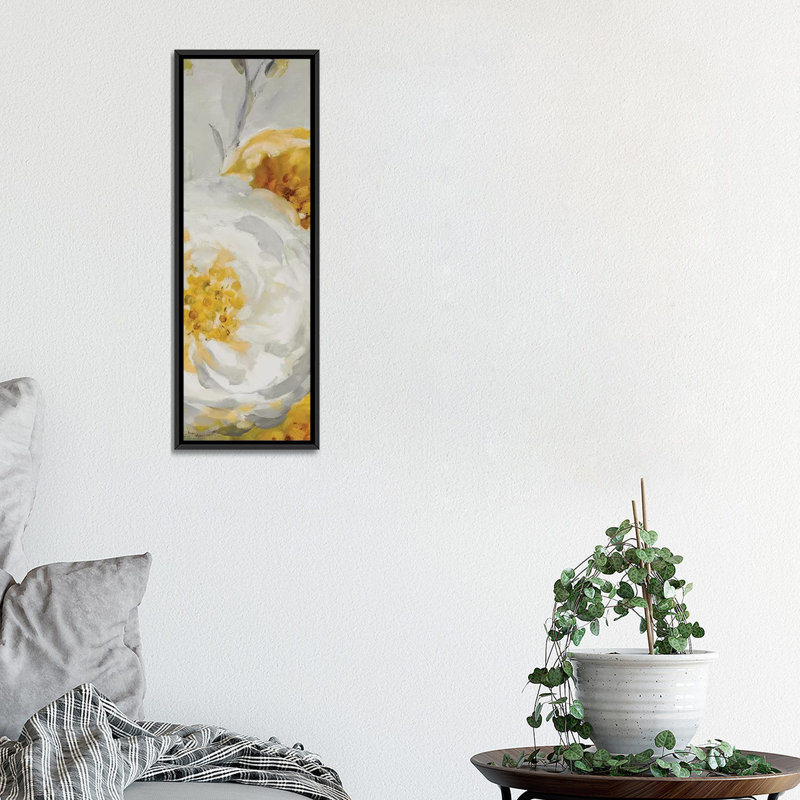 «Sunshine XV» par Lisa Audit - impression sur toile tendue, H 36 po x l 12 po x P 1,5 po, Toile avec cadre noir