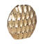 Vase ovale moderne en métal texturé-67074740-7387882