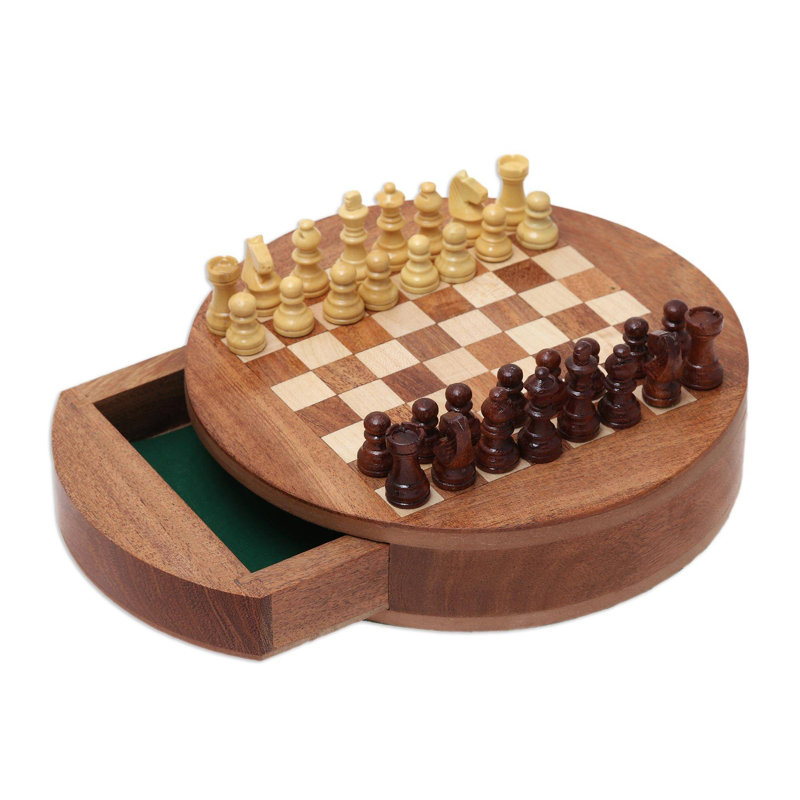 Mini échecs de bois fun times Towe
