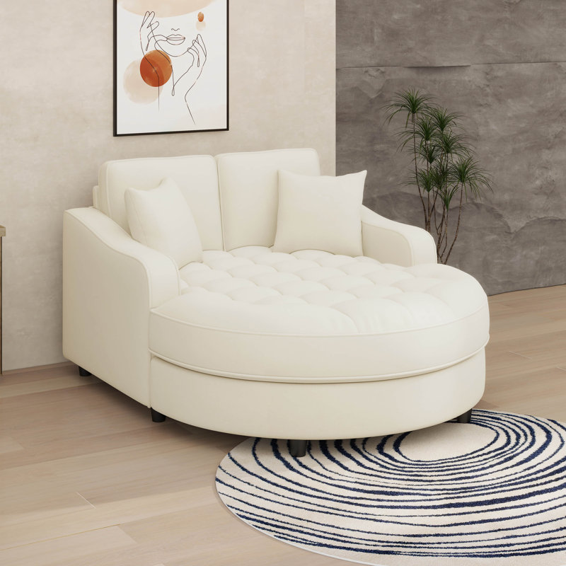 Méridienne avec méridienne moderne et élégante, Beige