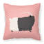 Coussin décoratif extérieur à damier de chèvre-48710523-23813438