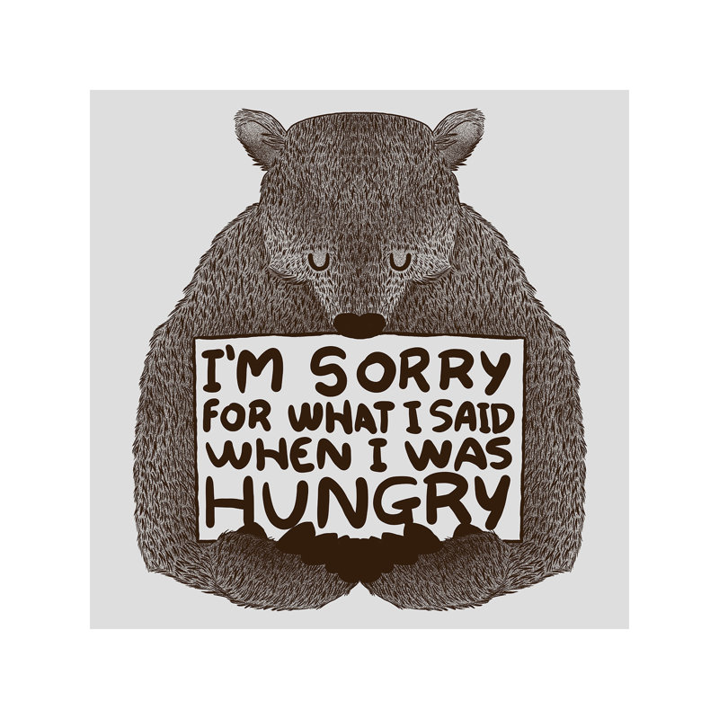 I'm Sorry For What I Said When I Was Hungry by Tobias Fonseca - Wrapped Canvas Print, 93.98 cm H x 93.98 cm W x 1.91 cm D