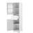Freestanding Cabinet For Bathroom - Tall, White With Door And Drawer Storage Doors-888780030