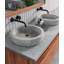 Avenley White Stone Handmade Circular Bathroom Sink