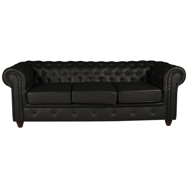 Aamiya 3 Seater Sofa, Black