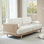 Canapé rembourré en canne naturelle l 78,75 po Ahlea