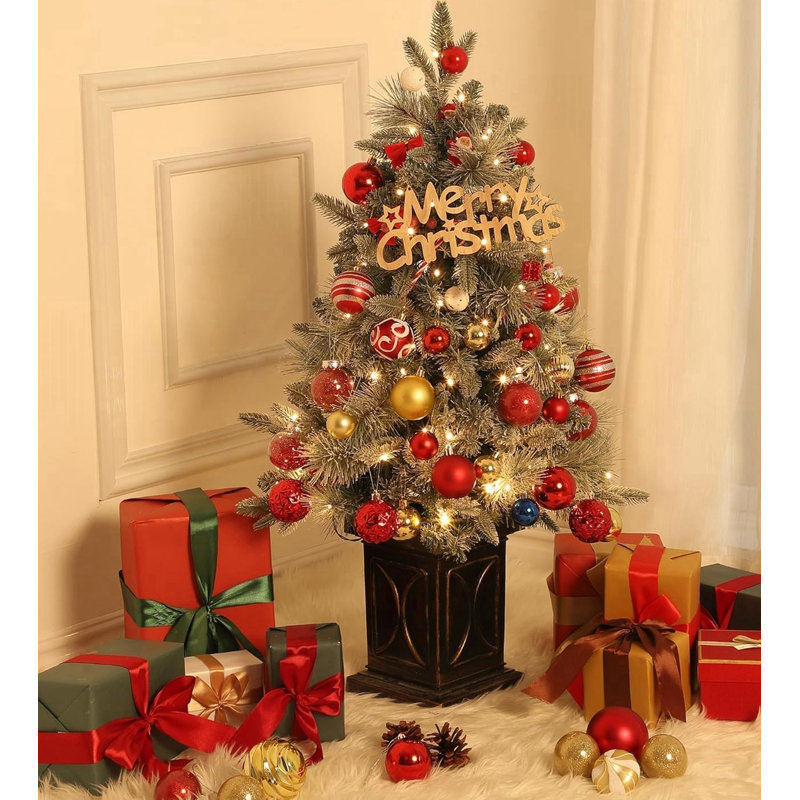 Arbre de Noël 3 pi avec 78 lumières blanc chaud