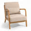 Fauteuil avec cadre en bois massif