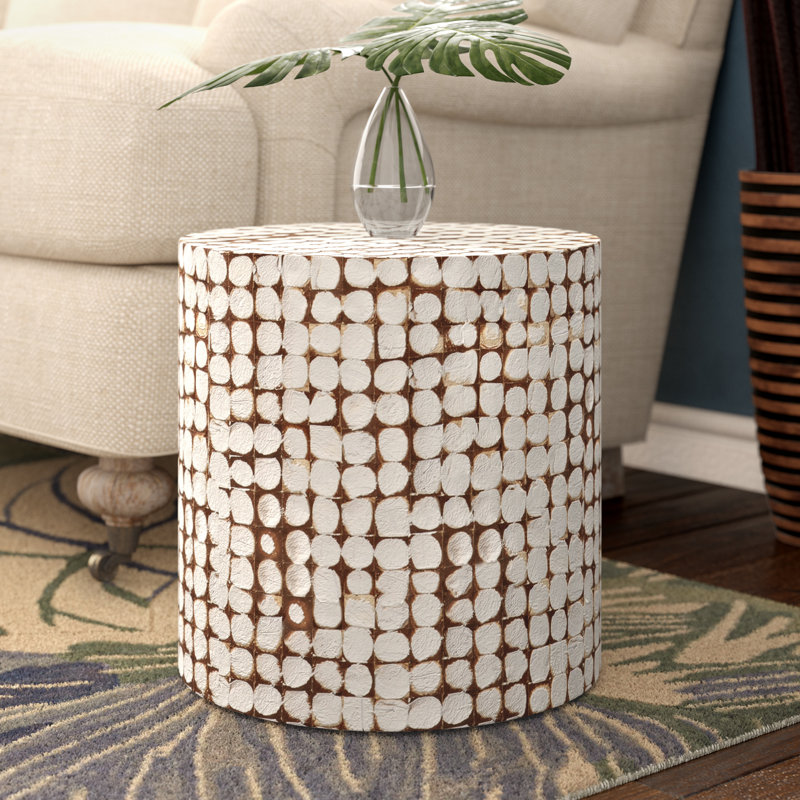 Table de bout Abbie, Blanc