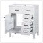 Ensemble de meuble-lavabo 30 po avec lavabo, armoire de salle de bain avec tiroirs, structure solide et panneau de fibres à densité moyenne-110846512