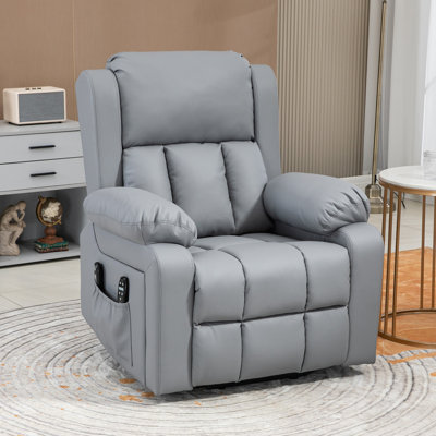 Electric Power Lift Recliner Chair, Reclining Chair with Vibration Massage, Heated, Remote Control -  Hokku Designs, 3FE189D8C99F4611B129282F3C392311