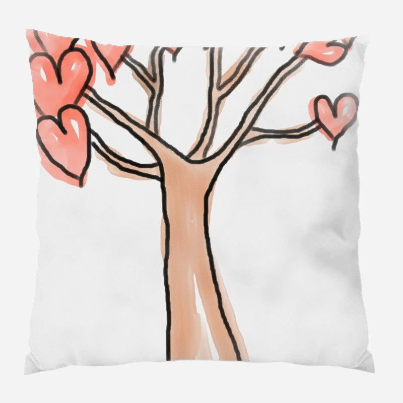 Coussin décoratif plantes Burrill, Microsuède, Intérieur