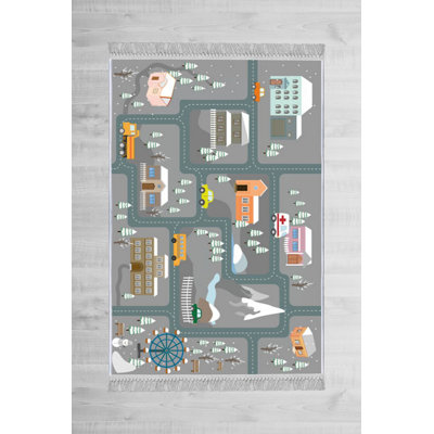 Mankin Grey/Green/Orange Rug