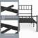 Minimalist Metal Bed Frame with Slatted Headboard
