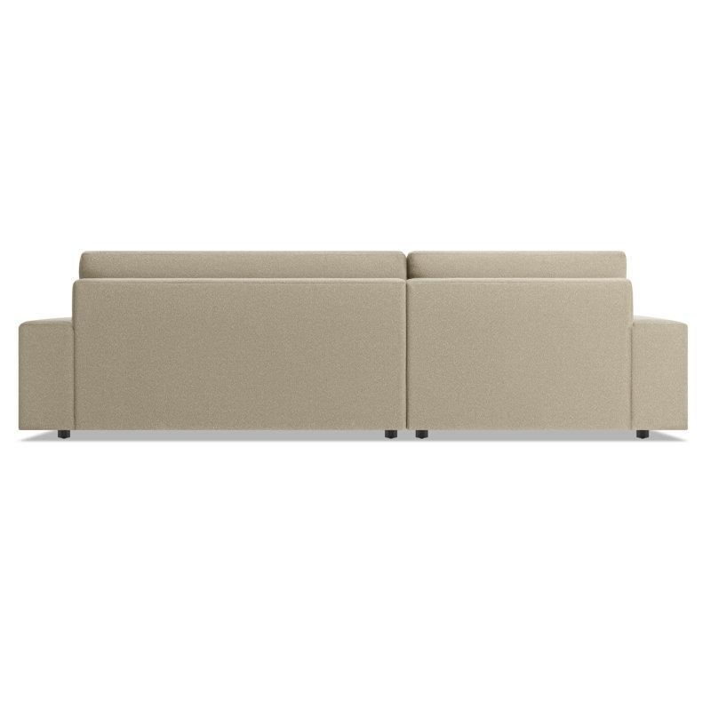 Esker Chaise Sectional, Kelso Blue Polyester, Left Hand Facing
