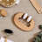 Natural Wooden Handheld Massage Roller - Dual Spiked Rollers