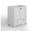 Base de meuble-lavabo simple 30 po, surface peinte, portes à fermeture en douceur-116272812