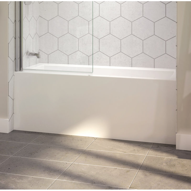 Baignoire tourbillon en alcôve 60 "x 32" Linea®, Droite