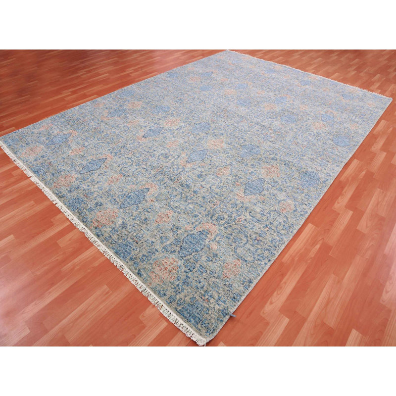 Tapis oriental gris subtil en laine biologique 9 pi x 12 pi 4 po 7CC1031471E441B18F1F9BE5FE10A358