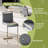 Mikale Upholstered Counter Stool with Metal Frame-334064578-334064579